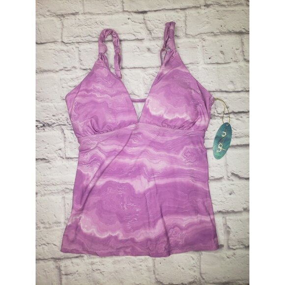 NEW Mynah Women's Size XS Purple Tankini Swimsuit Top - Picture 1 of 2